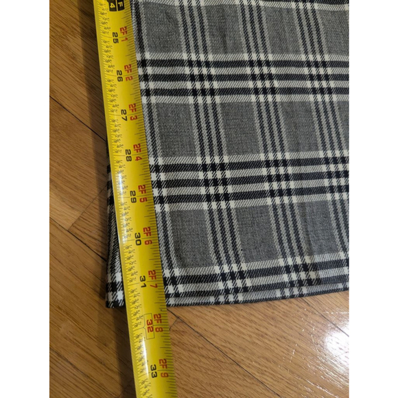Boston Proper Plaid Pants Black and White Size 4 - Picture 12 of 13